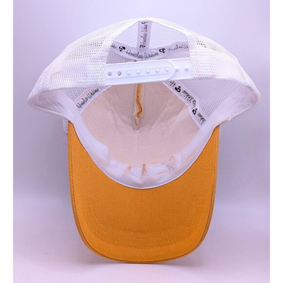 Honolua Wahine Hawaii White Orange Mesh Back Cap Hat Snapback Maui Surf Beach - Picture 4 of 4